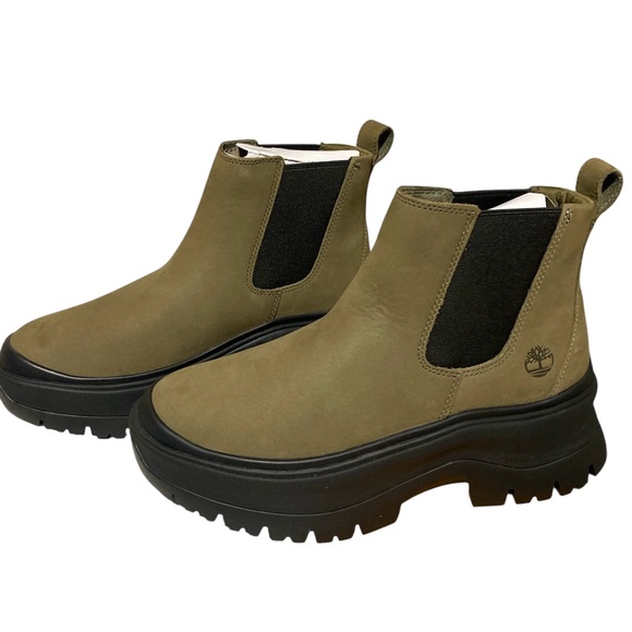 Women's TIMBERLAND Roxie Lane Mid Chelsea Boot in Olive Size 8 M/M Brand new! - Picture 1 of 3